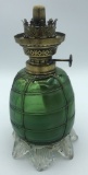 Loetz Art Glass Oil Lamp Base - 8