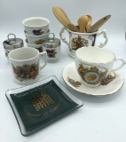 3 Evesham Ramekins; 2 Royal Worcester Egg Cups; 1937 Coronation Cup & Sauce