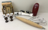 Heavy Duty Hamilton Beach Hand Mixer; Hand Blender; Wooden Rolling Pin; 6 E