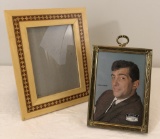 Vintage Frame W/ Dean Martin Photo; Inlaid Frame