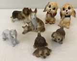 7 Vintage Dog Figures