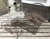 4 Iron Garden Baskets