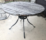 Iron & Wood Round Table - 44