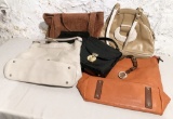 6 Ladies Handbags - Leather Etc.