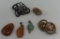 3 Brooches & 3 Pendants - Sterling, Amber, Etc.