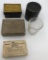 4 Vintage Medical Items - Includes 3 Boxes & Boot's Medicine Glass In Box