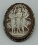 Shell Cameo - The 3 Muses, Circa 1900