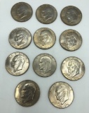 11 Eisenhower Bicentennial Dollars - 1976D