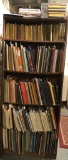 6 Shelves Sheet Music - Buyer Responsible For Moving These From Basement