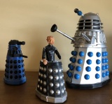 Doctor Who - 2001 Battery Operated Talking Dalek; 2 Friction Daleks Includi