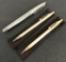 Cross Gold Filled Pen & Pencil Set; Waterman France Fountain Pen - Nib Mark