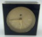 Gump's San Francisco Enamel & Brass Quartz Clock