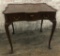 English Early 18th Century Queen Anne Period Mahogany Silver Table W/ Block