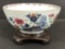 Chinese Export Bowl On Wooden Stand - 8½