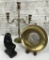 3-light Brass Candelabra - 14½