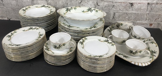 MCM China Set - Kent Bali Hai, 11 10½" Dinner Plates, 12 9" Soup Bowls, 12