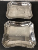 2 London Sterling 1818 Trays - 9x10¼