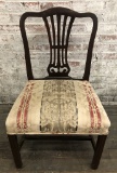 Period Chair W/ Repair - LOCAL PICKUP ONLY