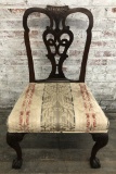 Period Chippendale Style Chair W/ Repair - LOCAL PICKUP ONLY