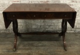 Mahogany 2-drawer Desk - 64