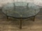 Hollywood Regency Mid-Century Brass & Glass Table - 41