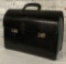Montblanc Black Leather Bag - We Carefully Removed Airline Stickers, Other