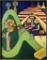 1960s Painting On Canvas - Framed 24¾