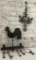 Rooster Key Holder W/ Keys; Key Ring W/ Keys; Cast Metal Wall Hanging
