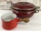 Capco Sam Lebowitz Design Red - Includes 2¾ Qt Pan, 5 Qt Dutch Oven, 1 Lid;
