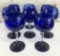 8 Hand Blown Cobalt Blue 8¼
