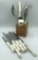Cutco Pearl Set - Includes 7 Knives, 6 Serving Pieces, 1 Knife Sharpener, 1