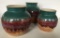 3 Studio Art Pottery Vases