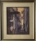 Karen Iverson Watercolor - Street Scene, Framed W/ Glass 23½