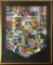 Karen Iverson Painting - Heraldic Scene, Framed W/ Glass 35