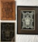 Carved Wood Block, Metal Plate & Wood Block Print - Largest 16½
