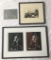 Karen Iverson Engraving - Nude Reclining, Steel Plate Framed W/ Glass 14½
