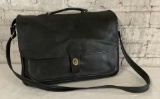 Coach Black Leather Shoulder Messenger Bag - 11