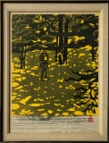 Hashimoto, Okiie (1899-1993) Woodblock - 9/80, 1965, Pencil Signed, Image S