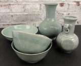 5 Pieces Celadon - Largest 8½
