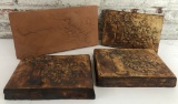 4 Karen Iverson Terra Cotta Plaques - Longest 15½