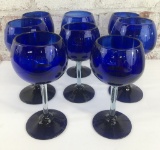 8 Hand Blown Cobalt Blue 8¼