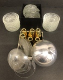 Large Lot Bobeche; 10 Brass Candle Followers