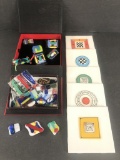 Karen Iverson Art Glass Pieces - Some Brooches & Some Tiles