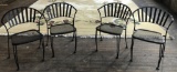 4 Iron Patio Chairs - 32