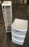 Elfa Metal Rolling Cart W/ Drawers - 21
