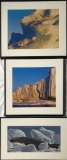3 Photos In Frames W/ Glass - Largest 22¼