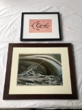2 Photos In Frames W/ Glass - Largest 25½