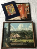 3 Karen Iverson Paintings - Largest 21½