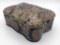 Ceramic Paisley Box W/ Lid - 8¼
