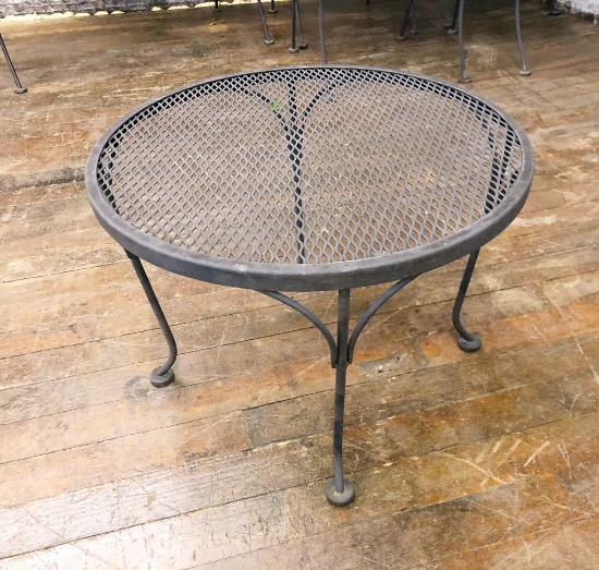 Small Woodard Table - 24" Dia. - LOCAL PICKUP ONLY